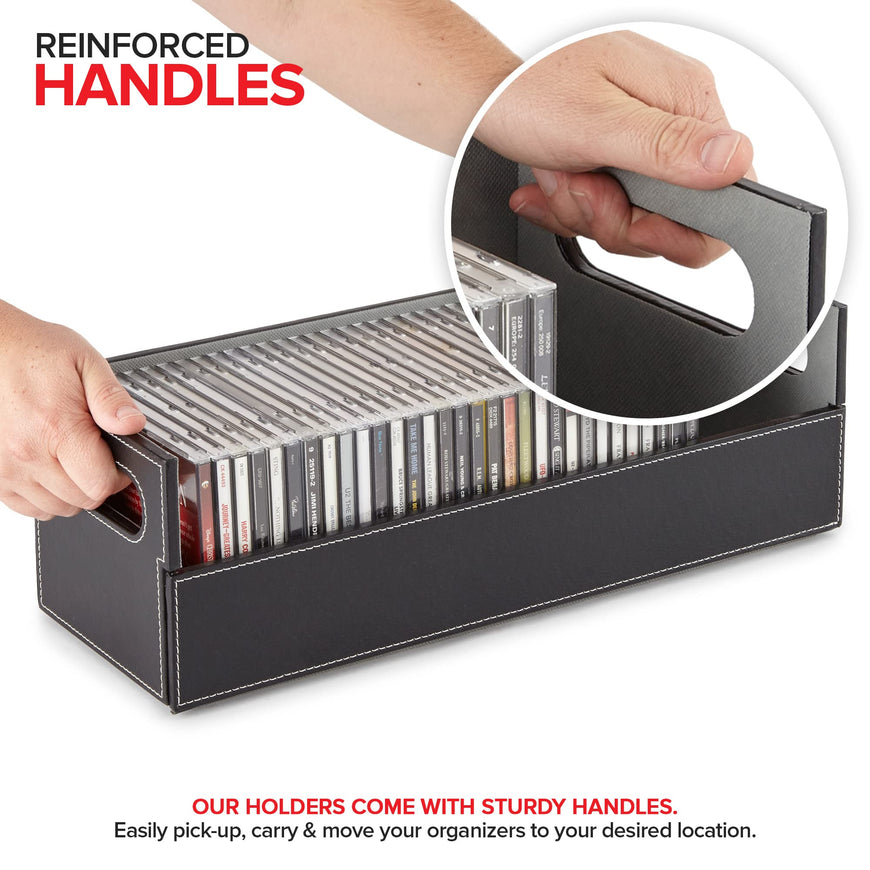 Stock Your Home CD Tray - Black with Grey Interior