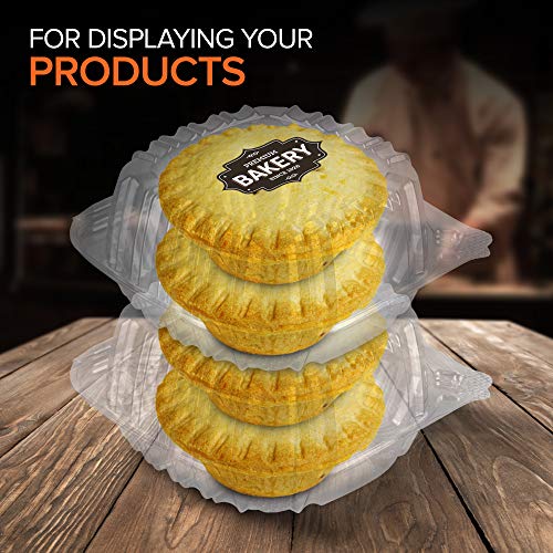 5x5 Plastic Clamshell Takeout Containers (600 Pack)