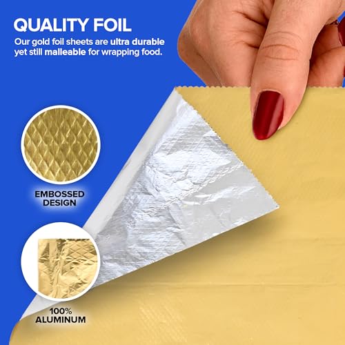 200-Pack Pre-Cut Aluminum Foil Sheets - 9' Pop Up Foil for Restaurant, Food Wrapping & Hair Highlighting