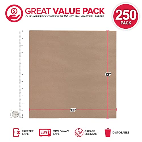 Deli Paper Sheets (1000 Count) 12-Inch Black Checkered Square Sandwich Wrapping Paper Grease Resistant Perfect for Concession Stand, Carnival, Party, Fast Food, Cheese, Basket Liner and Food Packaging
