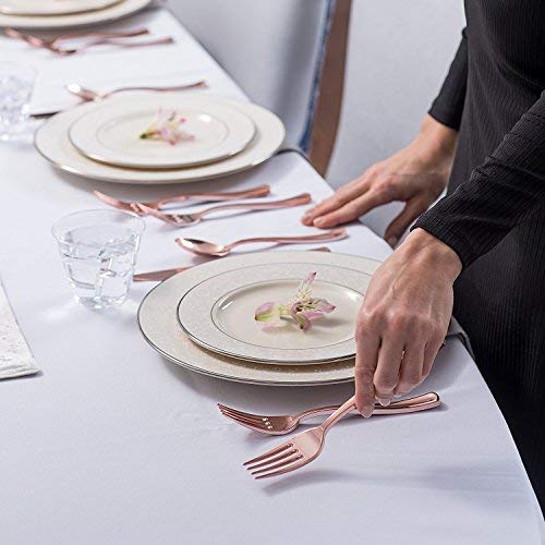 Stock Your Home 125 Disposable Rose Gold Plastic Forks