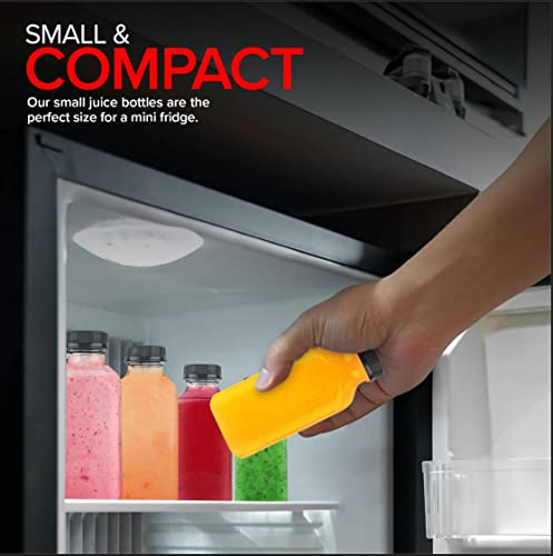 Stock Your Home Plastic Juice Bottles with Lids, 35 Count, 12 Oz