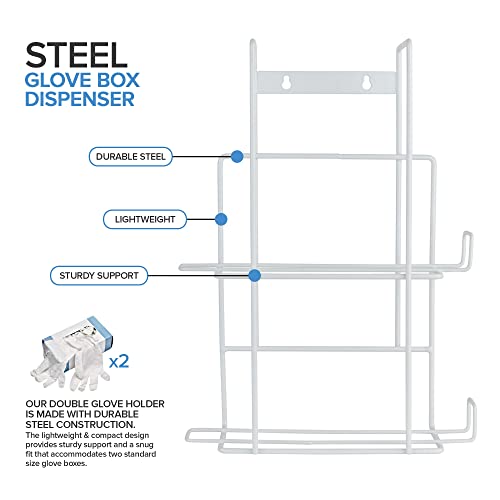 Stock Your Home Glove Box Dispenser - Double Stack