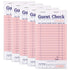 Stock Your Home Pink Guest Check Books for Servers (5 Pack) Server Note Pads, Waiter Checkbook, Food Receipt Book, Restaurant Order Pad, Paper Checks, Waitress Accessories, 250 Total Tickets