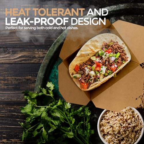 Eco Friendly Brown Takeout Boxes - 30 oz -200 Pack