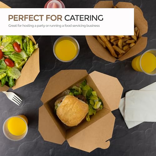 Eco Friendly Brown Takeout Boxes - 30 oz -200 Pack