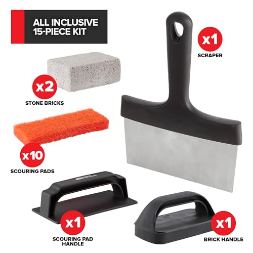 Modern Innovations Griddle Cleaning Kit - 15 Pieces