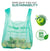 Eco Grocery Bags Disposable (200 Pack) T-Shirt Thank You Bag with Handles for Supermarket, Groceries, Produce, Shopping, Trash, Small Baggies Bulk