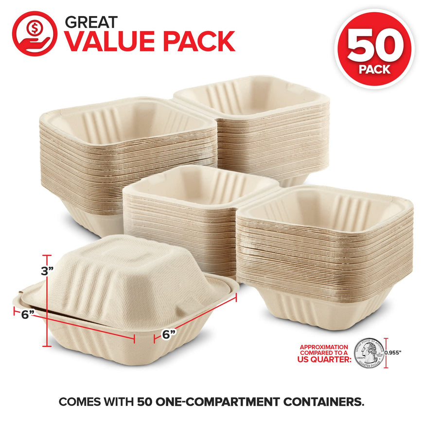 Clamshell Take Out Food Containers 6