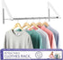 Clothing Rack - White (Set of 20)