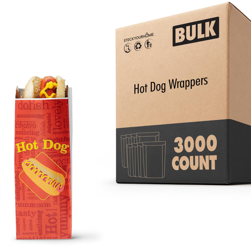 Hot Dog Wrappers (3000 Pack)