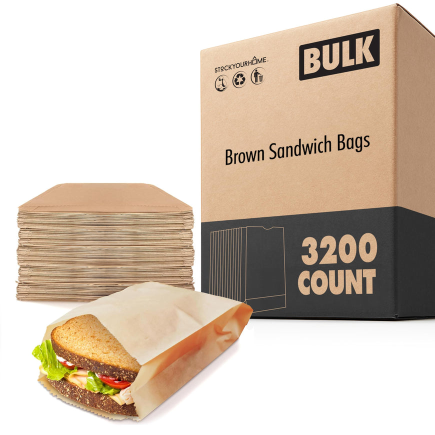 Brown Sandwich Bags (3200 Pack)
