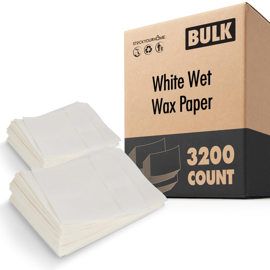 White Wet Wax Paper - 3200 Count