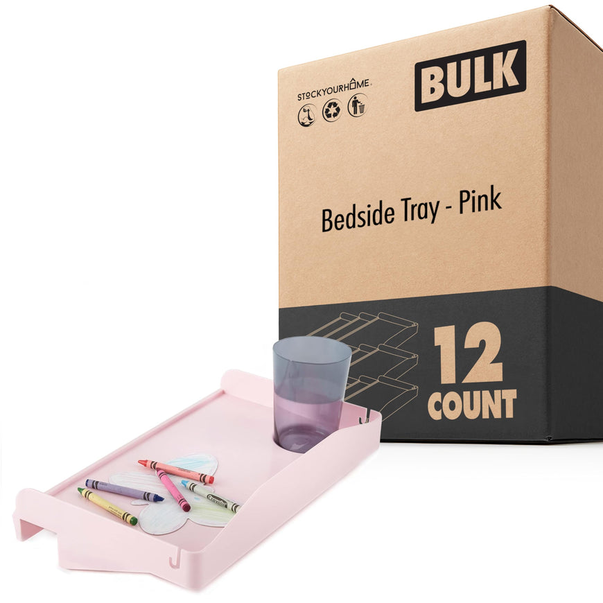 Bedside Tray - Pink 12 Pack