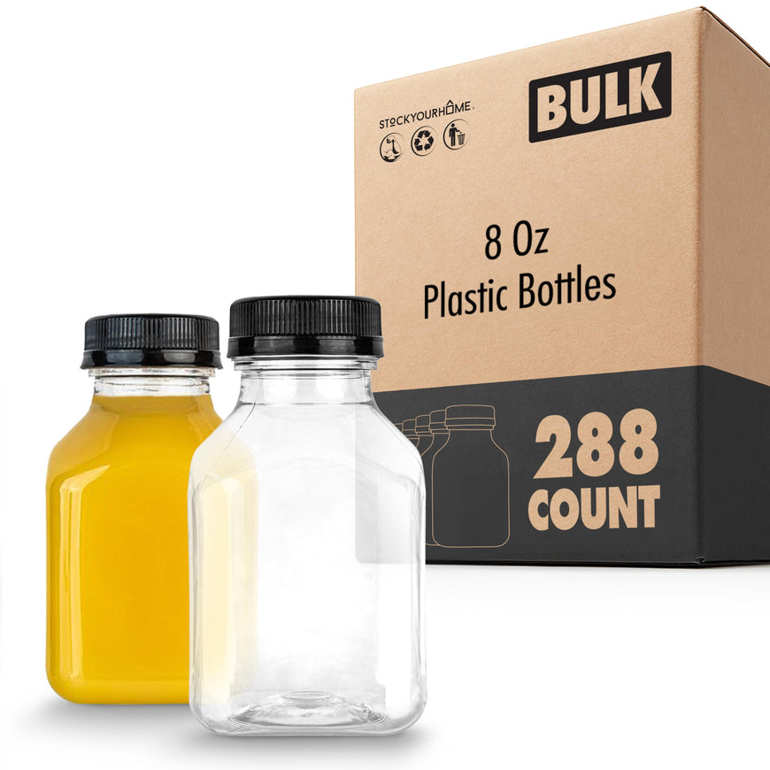 8 Oz Plastic Bottles (288 Pack)