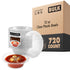 12 oz Clear Plastic Bowls (720 Pack)