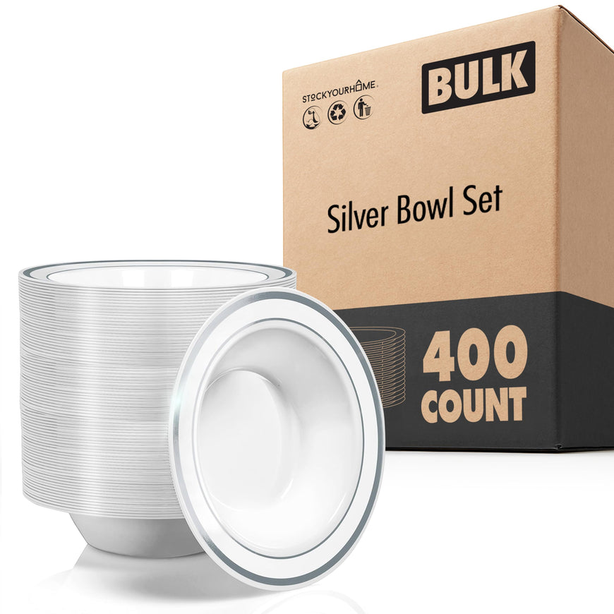 400 Piece Silver Bowl Set