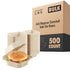 6x6 Bagasse Clamshell Take Out Boxes - 500 Pack