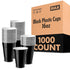 16 oz Black Plastic Cups (1000 Pack)
