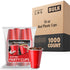 16 oz Red Plastic Cups (1000 Pack)