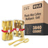 Plastic Mini Cutlery Multipack - Gold 3840 Pack