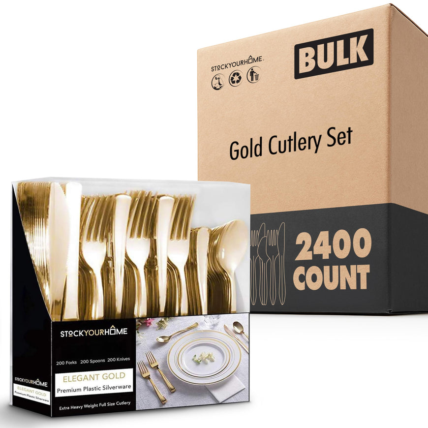 Gold Cutlery Set 2400