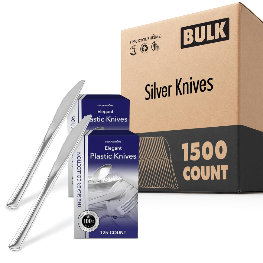 Silver Knives (1500 Pack)