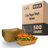 3 Lbs Paper Trays - Brown (500 Pack)