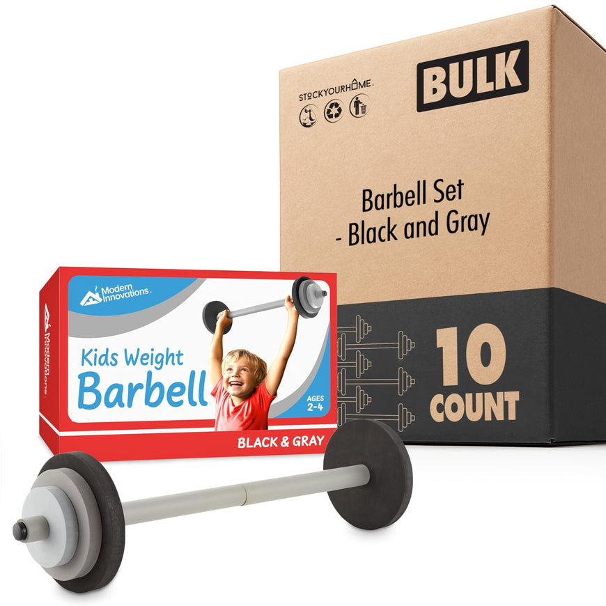 Barbell Set - Black and Grey 10 Pack