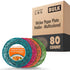 Wicker Paper Plate Holder - Multicolored (80 Pack)