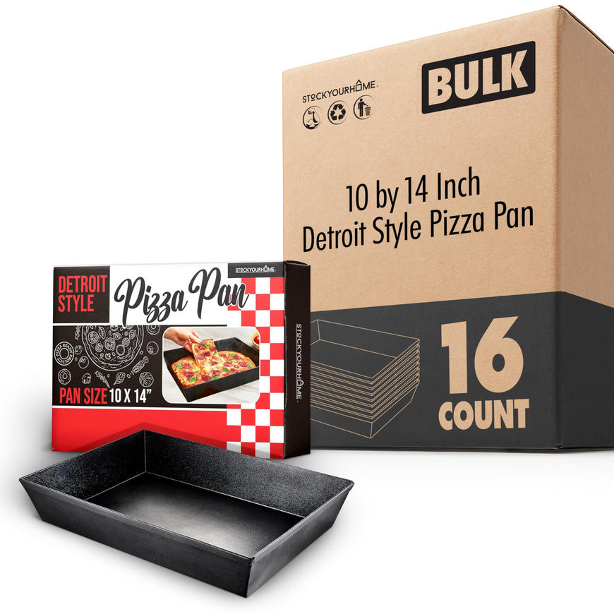 10 by 14 Inch Detroit Style Pizza Pan 16 Pack