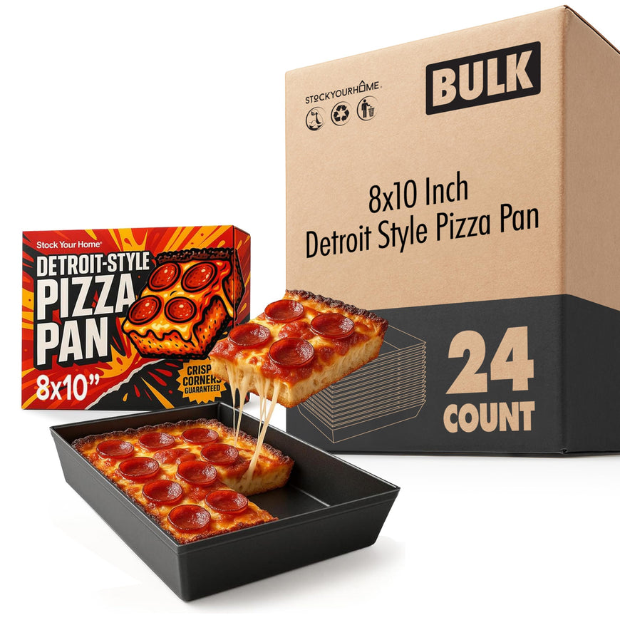 8x10 Inch Detroit Style Pizza Pan 24 Pack
