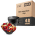 Black Angled Bowls - Large (48 Pack)