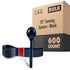 10" Serving Spoons 600 Pack - Black