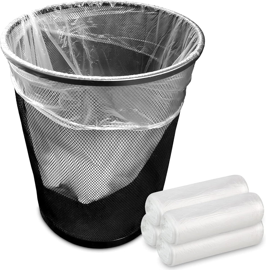 4 Gallon Clear Bathroom Trash Bags (2000 Pack)