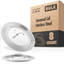 Universal Lid - Stainless Steel 8 Pack