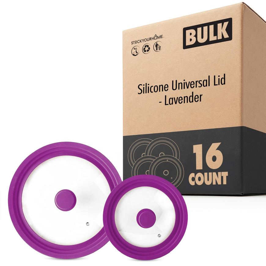 Silicone Universal Lid - Lavender (16 Pack)