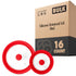 Silicone Universal Lid - Red (Set of 16)