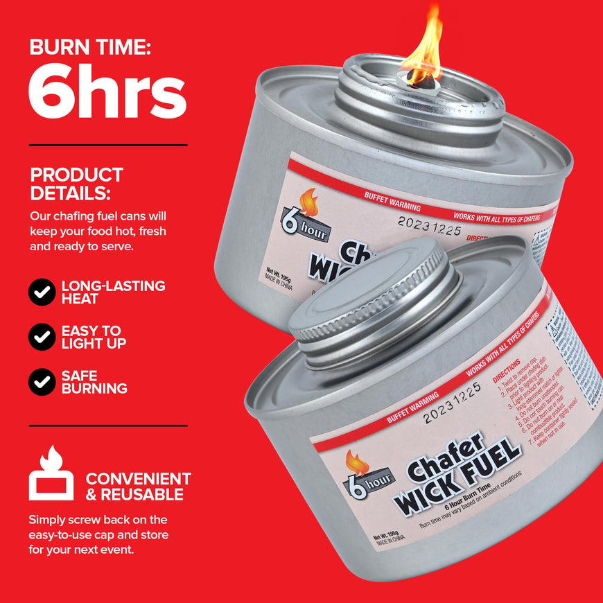 Chafing Dish Fuel Cans (48 Pack)
