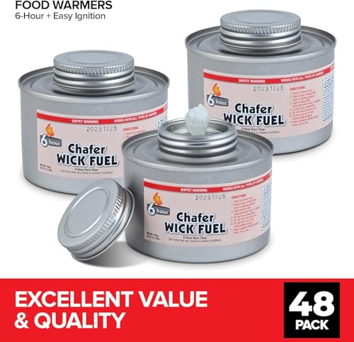 Chafing Dish Fuel Cans (48 Pack)