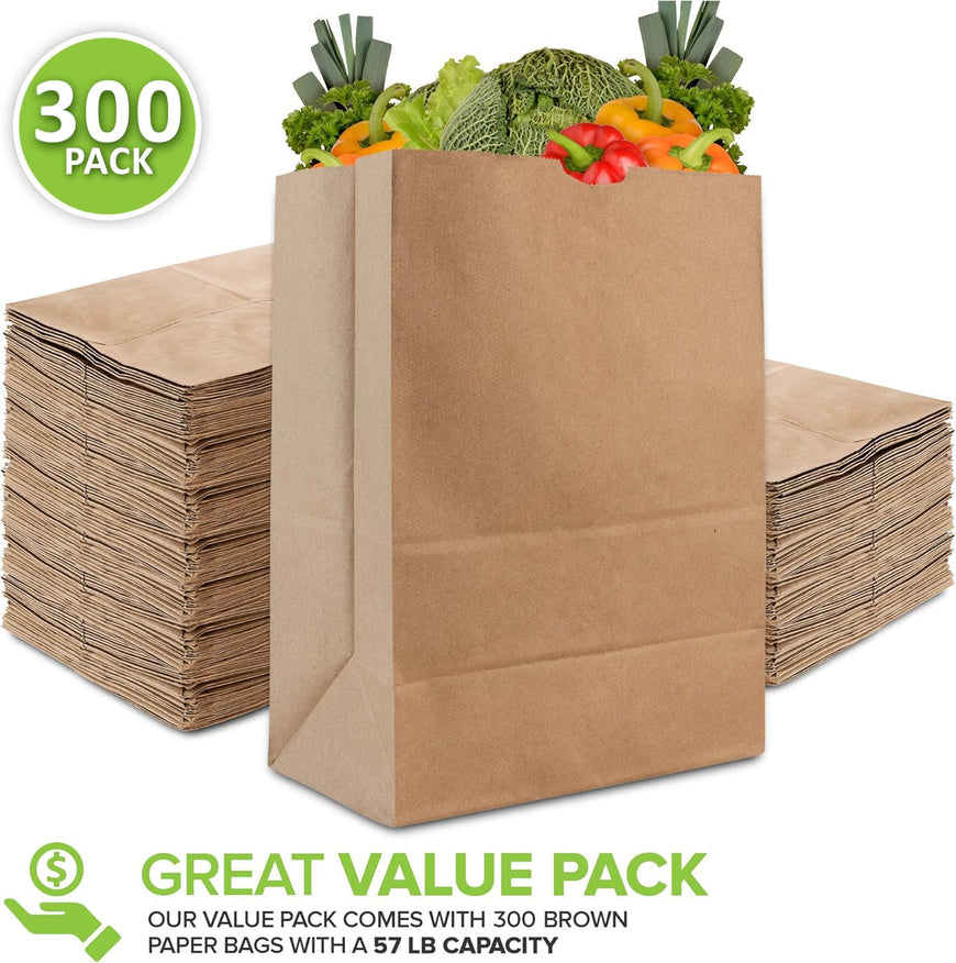 Paper Bag - Brown - 57 LB - (300 Pack)