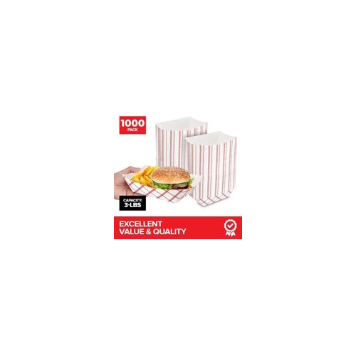 Paper Trays - Red Checked - 3 lbs - 1000 Pack