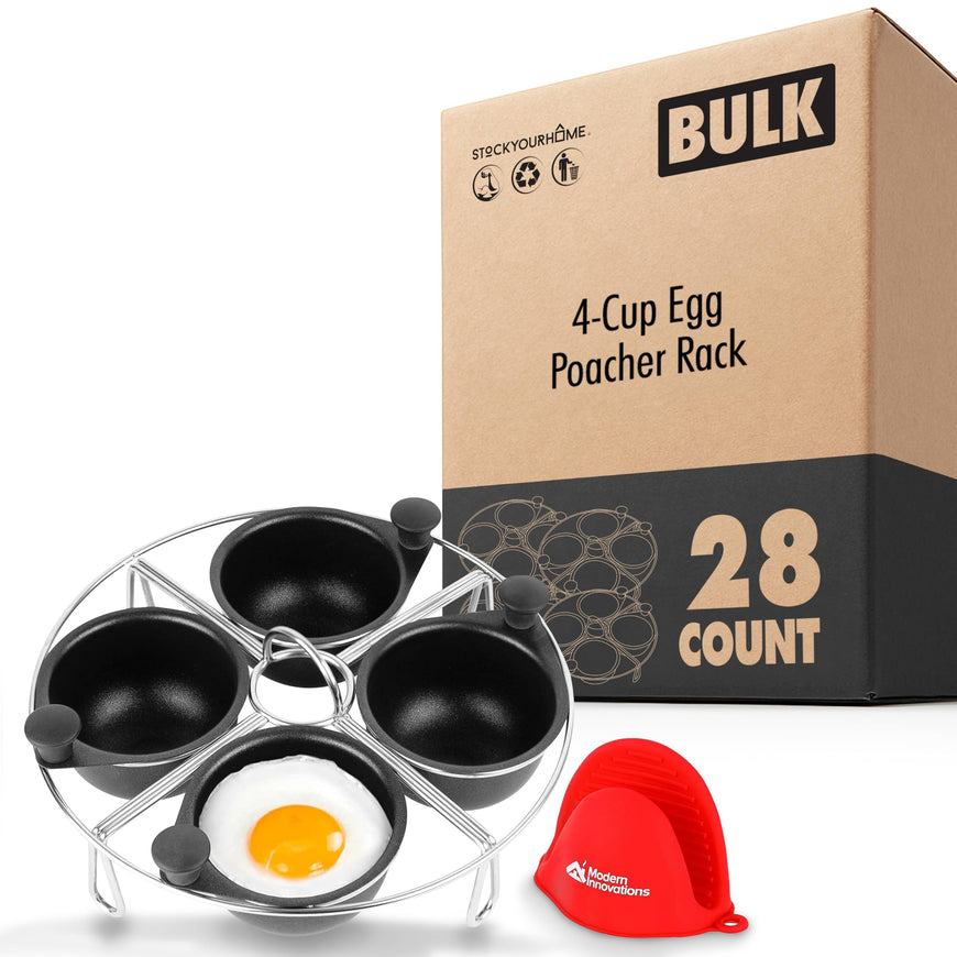 4-Cup Egg Poacher Rack 28 Count