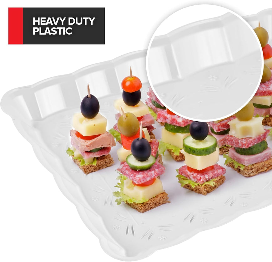 Scalloped Tray 48 Pack