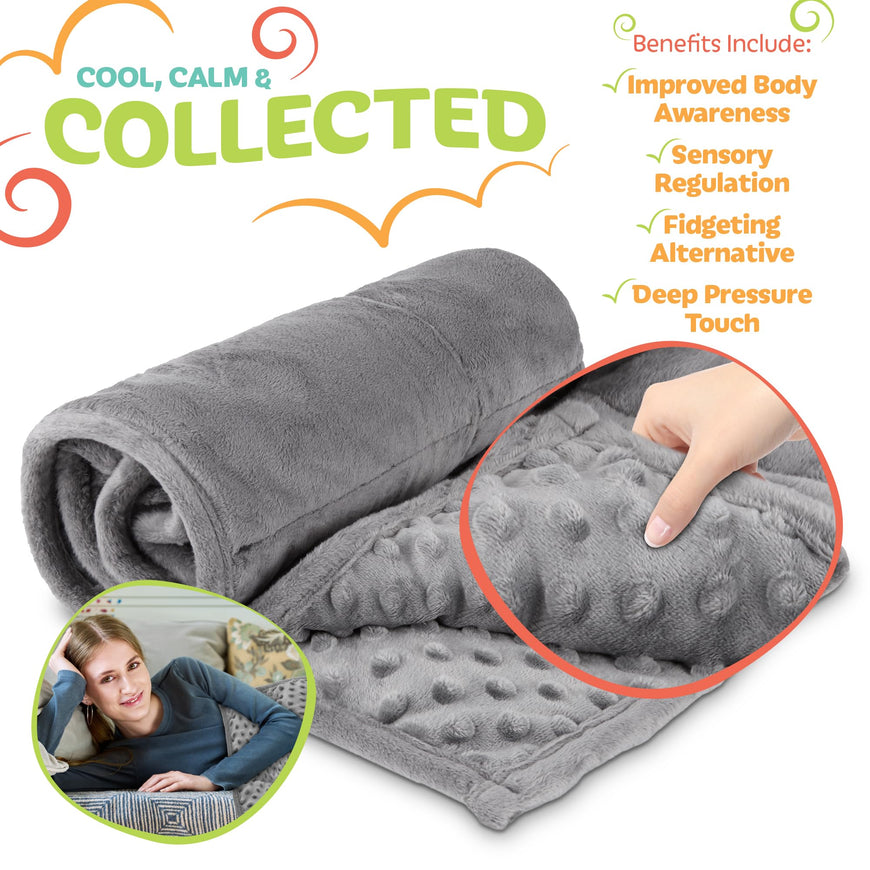 Weighted Blanket - 5lb - 36x48 - Gray 5 Count