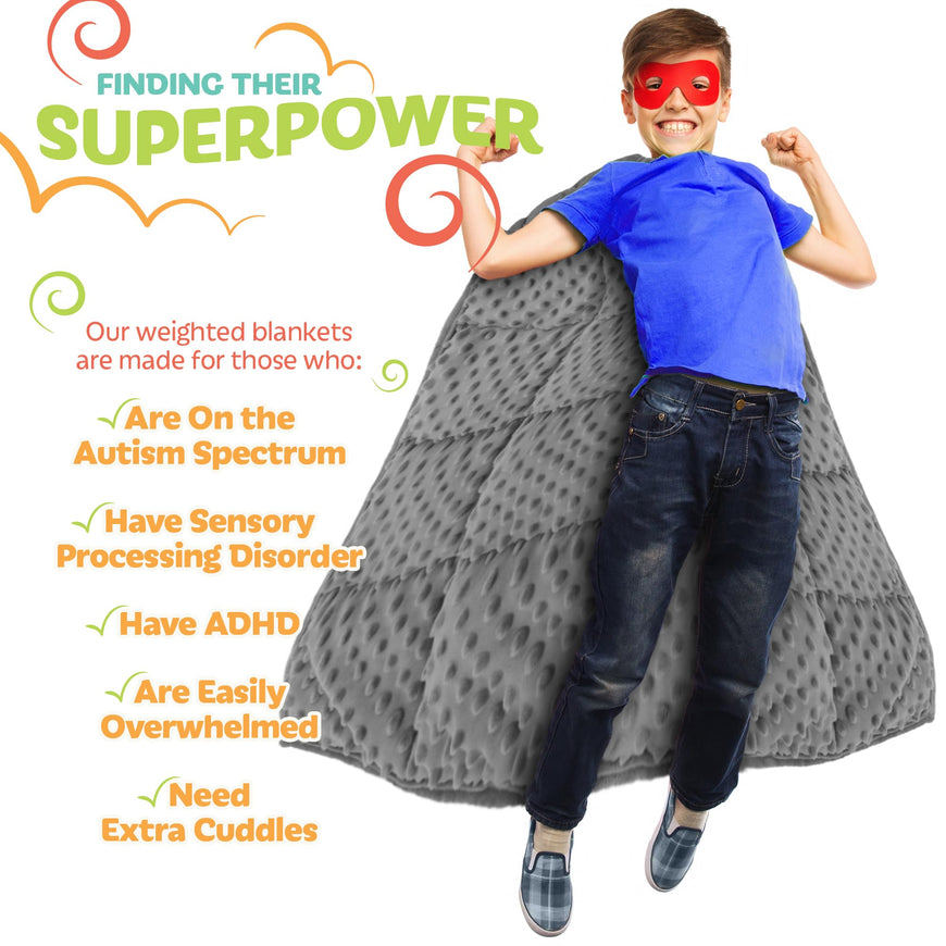 Weighted Blanket - 5lb - 36x48 - Gray 5 Count