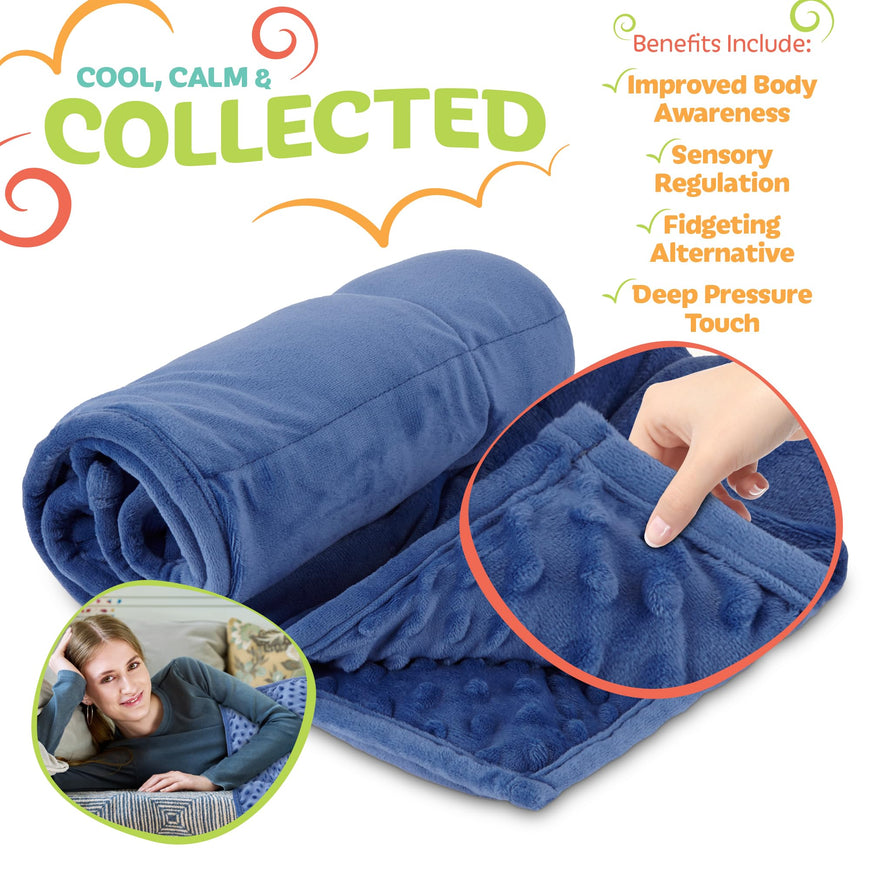 Weighted Blanket - 5lb - 36x48 - Blue 5 Count