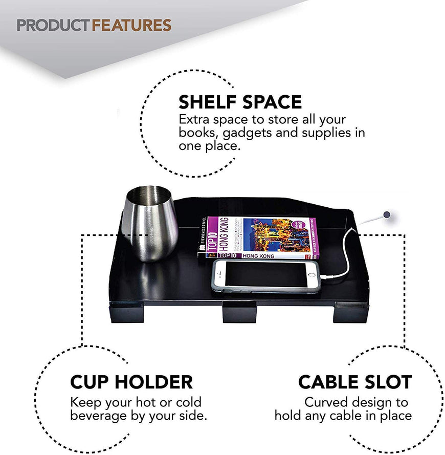 Bedside Tray - Black 12 Pack