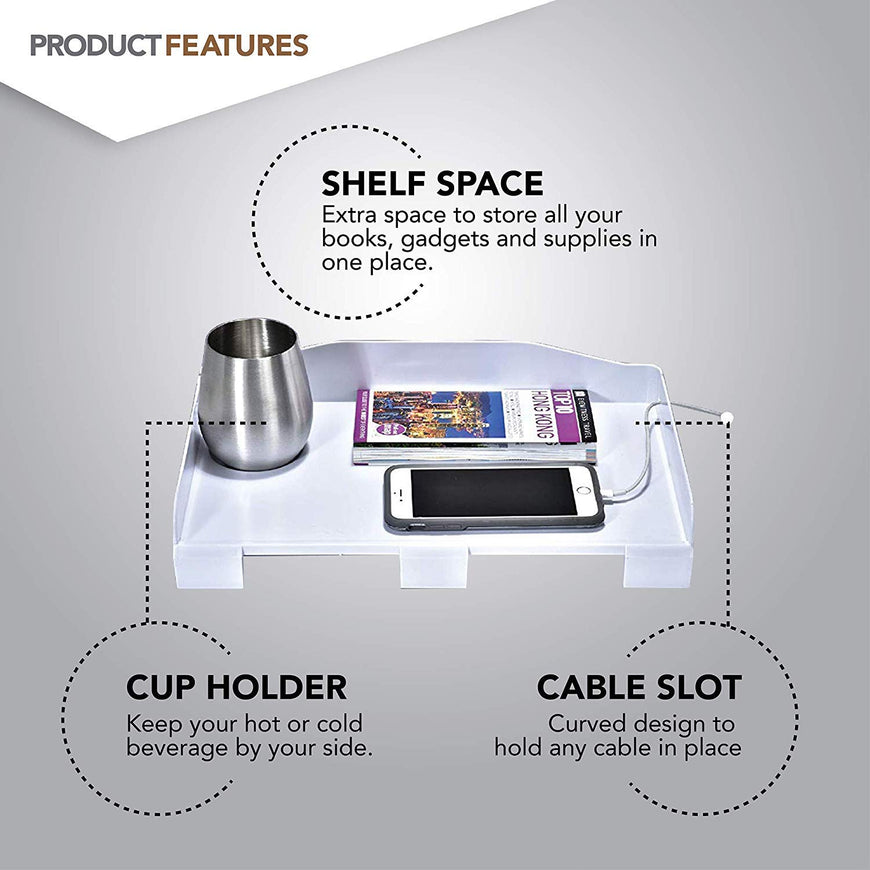 Bedside Tray - White 12 Count