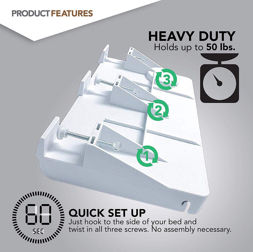 Bedside Tray - White 12 Count